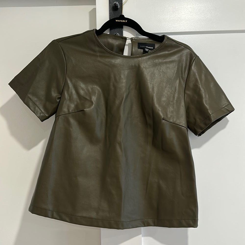 Olive green top
